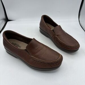 SAS Shoes Womens Size 10.5 M Twin Mulch Brown Loafers Slip On Tripad Comfort